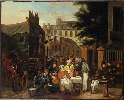 Parade foraine, 1834, Désiré Adelaïde Charles Maignen de Sainte-Marie