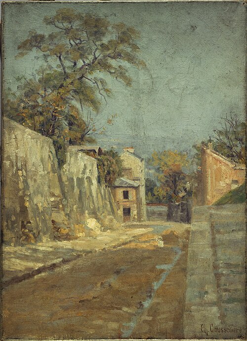 La Rue des Saules à Montmartre, 1895, Charles Jean Coussediere
