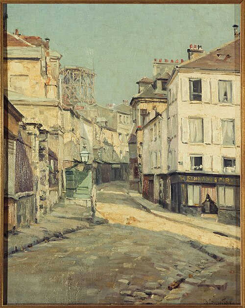 La Rue Norvins à Montmartre, 1899, Charles Jean Coussediere