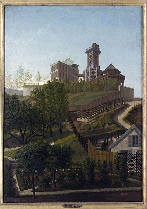 La Tour Solférino, à Montmartre, 1860, Leon Rolla