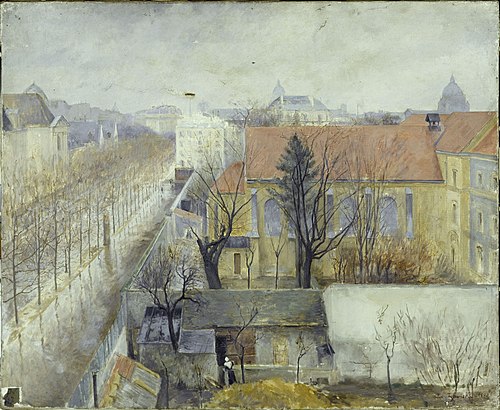La Maison de refuge du Bon Pasteur, vue de la place Denfert-Rochereau, 1890, Edouard Zawiski