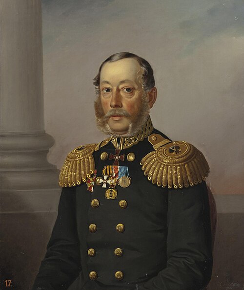 Portrait of S.S. Nakhimov, 1862, Aleksey Vasilyev