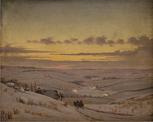 Vinteraften ved Susåen, 1874, Frederik Vermehren