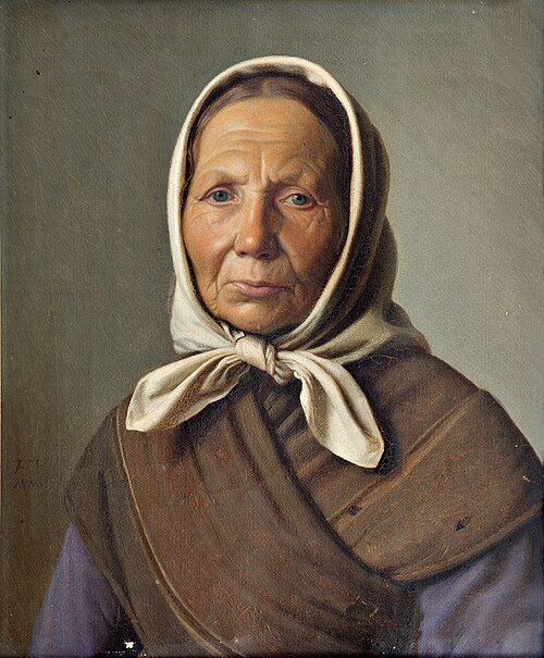 Fisherman's Wife from Hornbæk, 1883, Frederik Vermehren