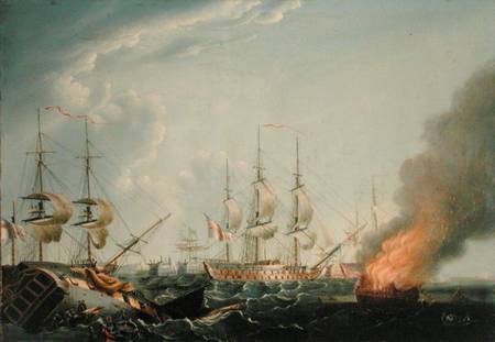 Morning after the battle of the Nile, 1815, Robert Dodd