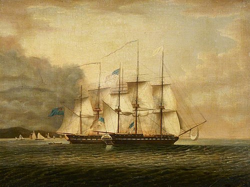 HMS Shannon taking USS Chesapeake, 1 June 1813, 1814, Robert Dodd