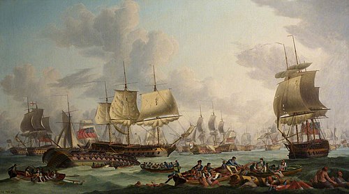 The Battle of the First of June, 1794, 1795, Robert Dodd