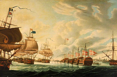 The Battle of Copenhagen, 2 April 1801, 1801, Robert Dodd