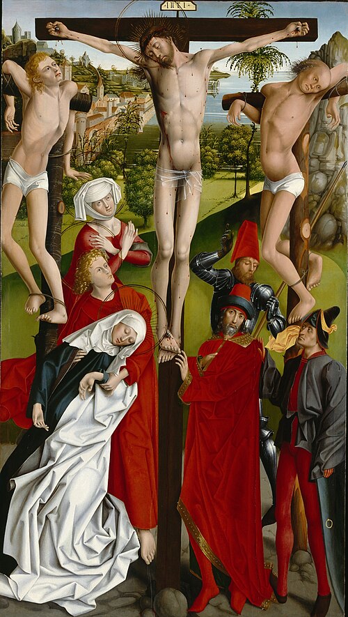 The Crucifixion, 1470, Master of the Augsburg Visitat