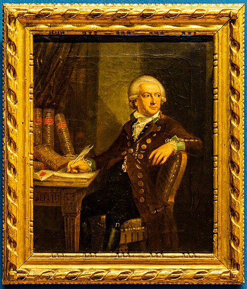 Sitzbildnis Engelbert Anton Maria Freiherr von Wrede zu Melschede, 1791, Johann Christoph Rincklake