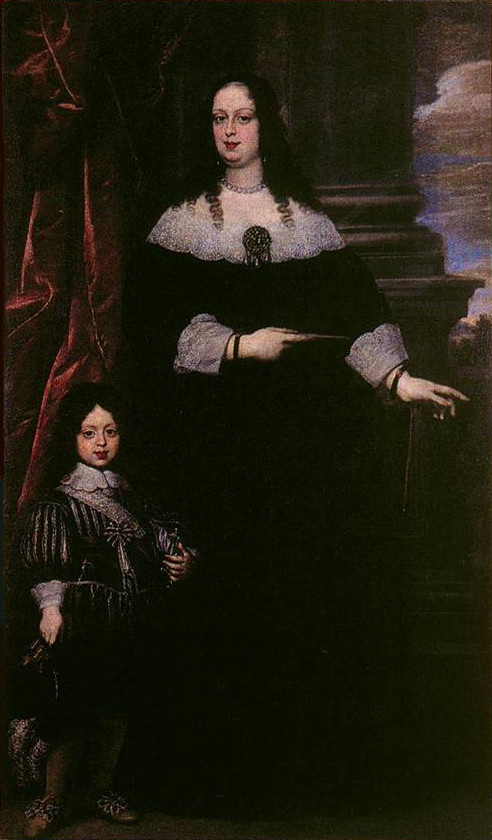 Portrait of Vittoria della Rovere and Cosimo III as a child, 1645, Justus Sustermans