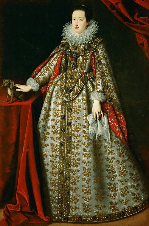 Portrait of Eleonore von Gonzaga (1598-1655), wife of Ferdinand II, 1621, Justus Sustermans