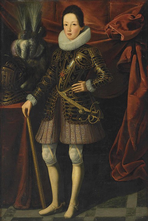 Portrait of young Ferdinand II de' Medici (1610-1670), Grand Duke of Tuscany, in armour, 1625, Justus Sustermans