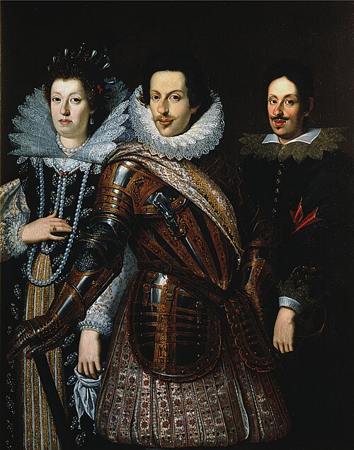 Cosimo II de’ Medici with his wife, Maria Maddalena of Austria and their son, Ferdinando II, 1650, Justus Sustermans