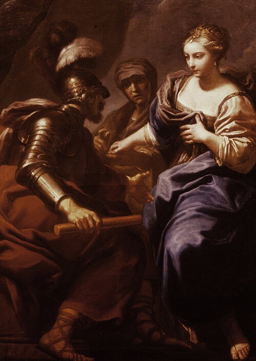 Judith Presenting Herself to Holofernes, 1720, Antonio Gionima