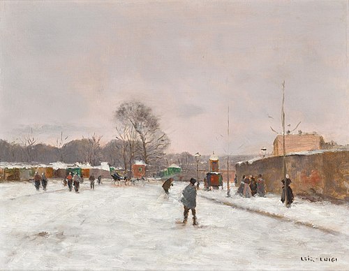 La Première neige d'hiver, , Luigi Loir