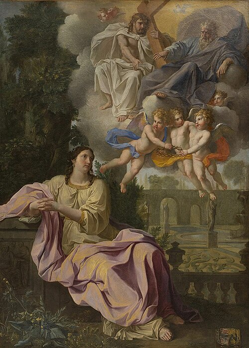 La Vision de sainte Catherine de Sienne, , Noël Coypel