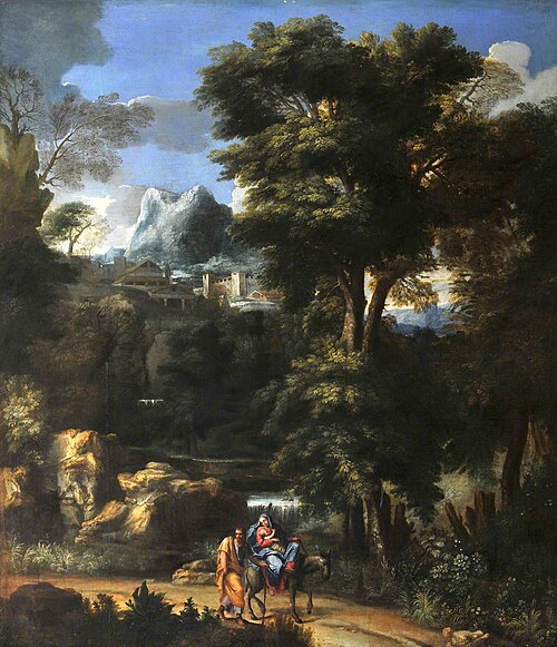 A Landscape with the Flight into Egypt, 1630, Noël Coypel