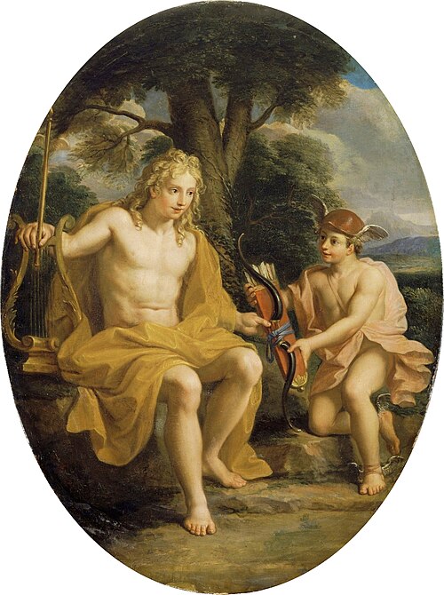 Apollon et Mercure, 1688, Noël Coypel
