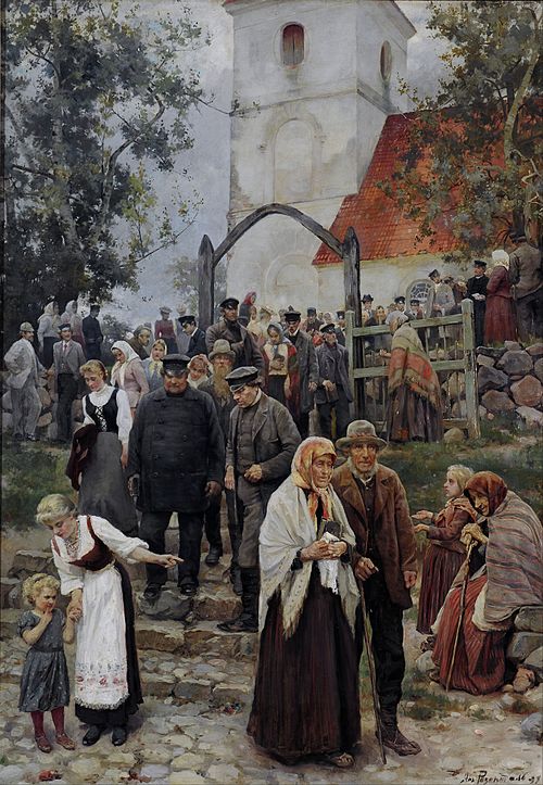 After Church, 1894, Janis Rozentāls