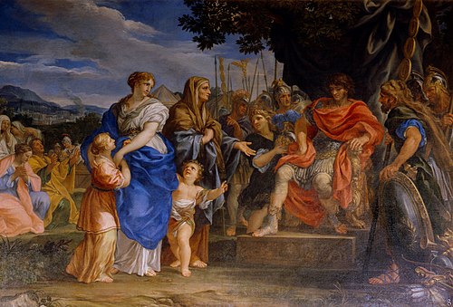 Coriolan aux portes de Rome, 1680, Ciro Ferri