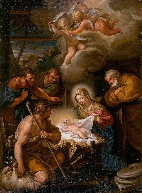 The Adoration of the Shepherds, 1670, Ciro Ferri