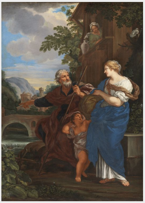 The Expulsion of Hagar, 1679, Ciro Ferri