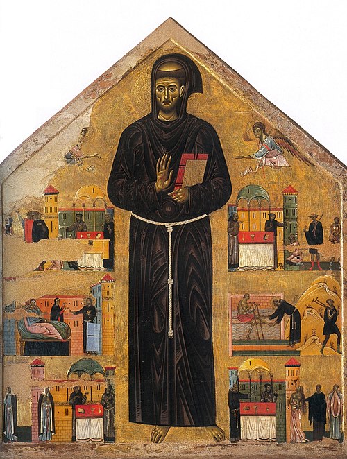 retable de saint François et six de ses miracles, 1250, Giunta Pisano