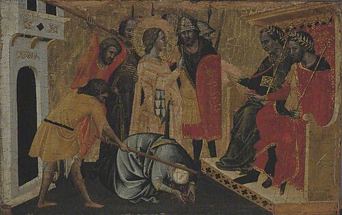 A Martyrdom, 1350, Master of the San Lucchese Alt