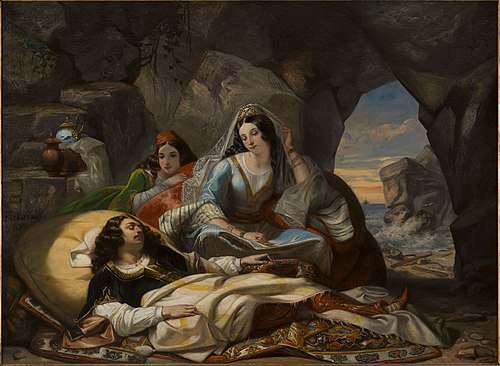 Don Juan et Haïdée, 1839, Marcel Saunier