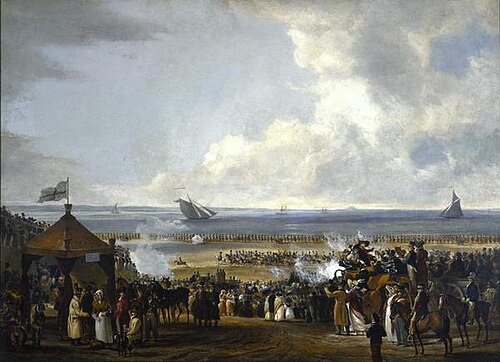 George IV, 1762 - 1830. Reigned as Regent 1811 - 1820, as King 1820 - 1830 (At a military review on , 1828, William Turner de Lond