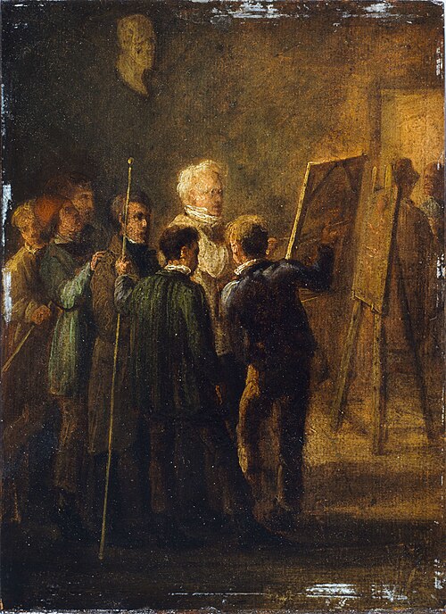 The Studio of Guillaume Guillon-Lethière, 1830, Charles Raymond Chabrillac
