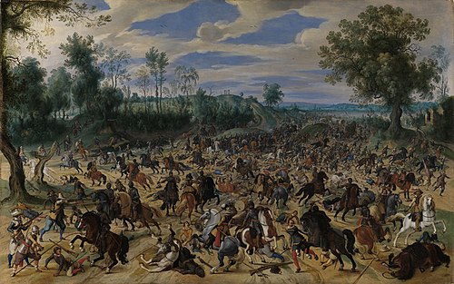 Überfall auf einen Geleitzug, 1618, Sébastien Vrancx