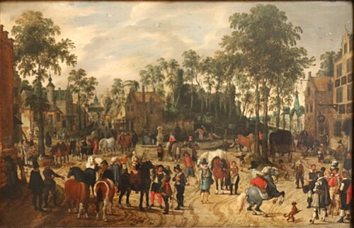 Marché aux chevaux, 1640, Sébastien Vrancx
