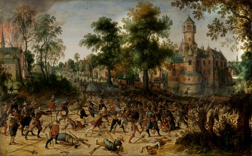 Sack of a Town, 1640, Sébastien Vrancx