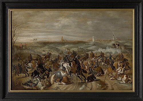 The battle of Leckerbeetje, 1601, Sébastien Vrancx
