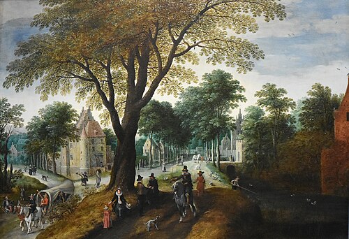 Landschap met ruiter, 1650, Sébastien Vrancx