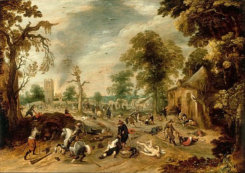 Pillage d'un village, 1600, Sébastien Vrancx