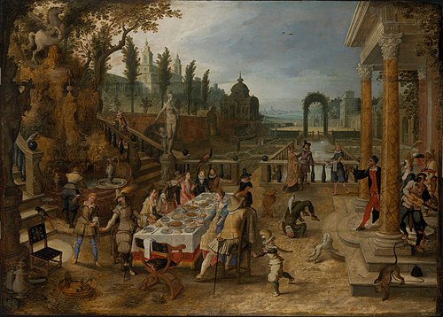 An Outdoor Banquet, 1615, Sébastien Vrancx