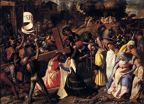 Salita al calvario (Cariani), 1540, Giovanni Cariani