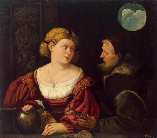 Seduction (Old Man and a Young Woman), 1516, Giovanni Cariani