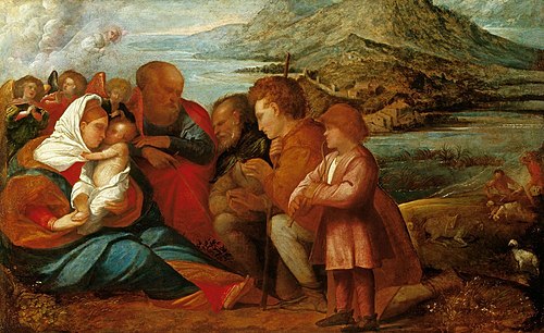 L'Adoration des bergers, 1516, Giovanni Cariani