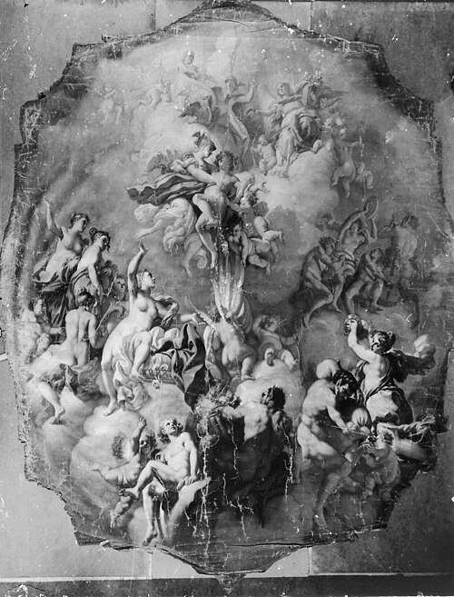 Pallas entführt Juventus aus den Armen der Venus, 1730, Nicola Maria Rossi