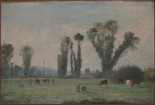 Pré à Bercenay-en-Othe (Aube), 1893, Louis-Nicolas Cabat