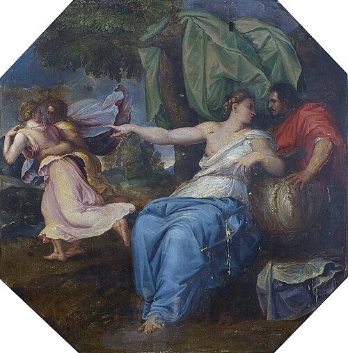 The Story of Circe and Odysseus., 1550, Battista Franco