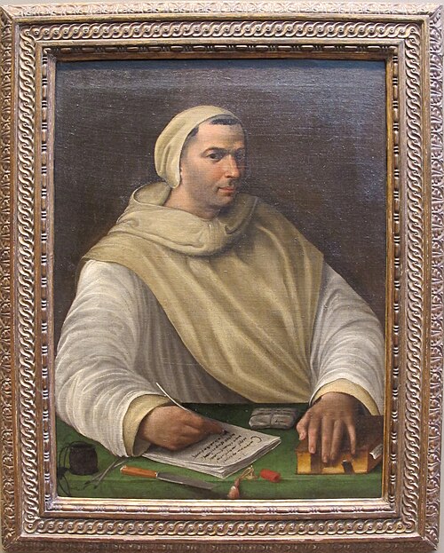 Ritratto di un monaco olivetano, 1530, Battista Franco