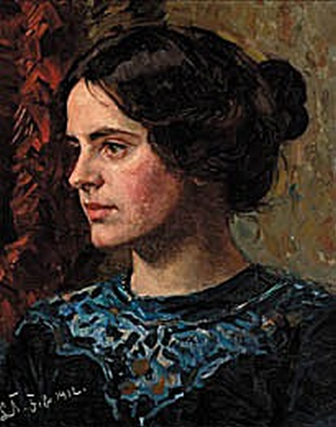 Portrait of Yvonne Tuxen., 1912, Laurits Tuxen
