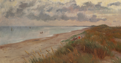 On the beach, 1913, Laurits Tuxen