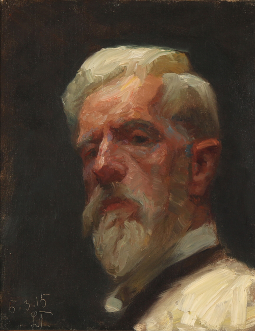 The artist's self-portrait, 1915, Laurits Tuxen
