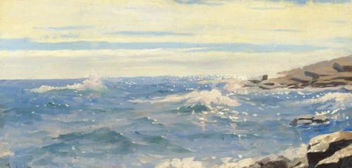 Coastal view from Brittany., 1876, Laurits Tuxen